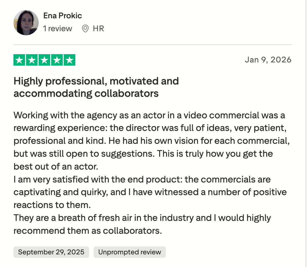 Vrhunska Recenzija COntent UGC TikTok Marketinske Agencije Leptir